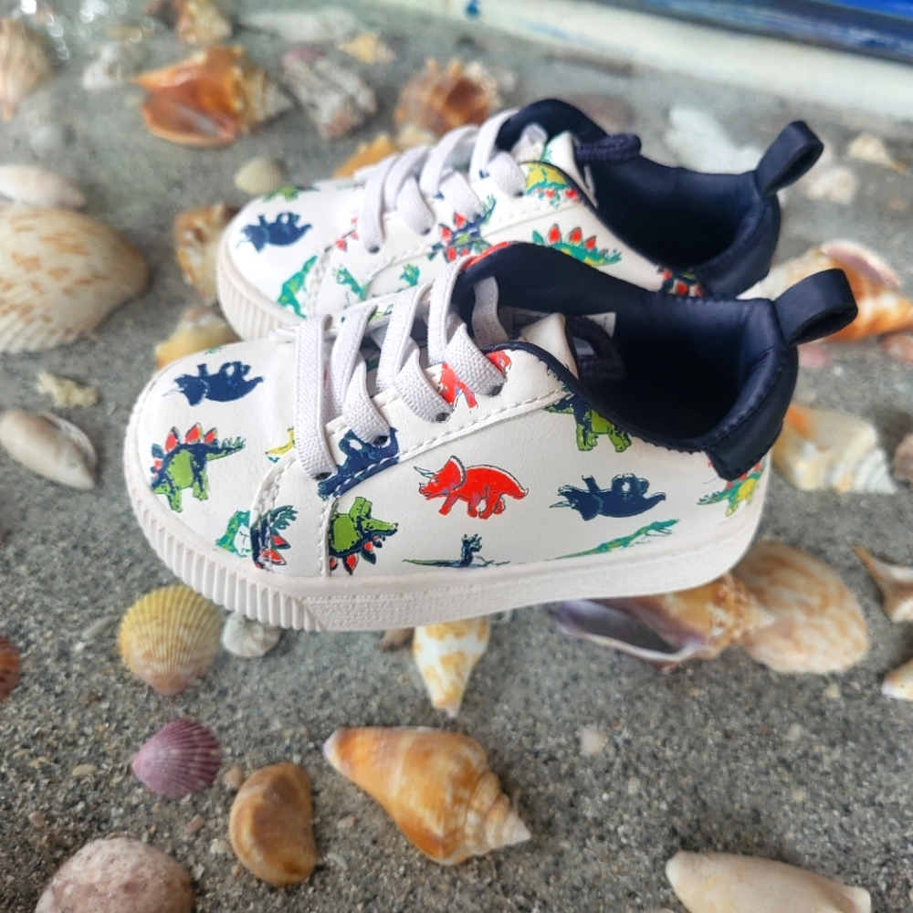 Carters size 4 Dinosaur baby shoes